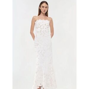 Simkhai Valletta Strapless Embroidered Dress